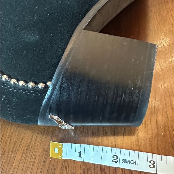 Zadig & Voltaire Black Suede Ankle Boots | Studded Western Cowboy Style - Picture 8 of 10